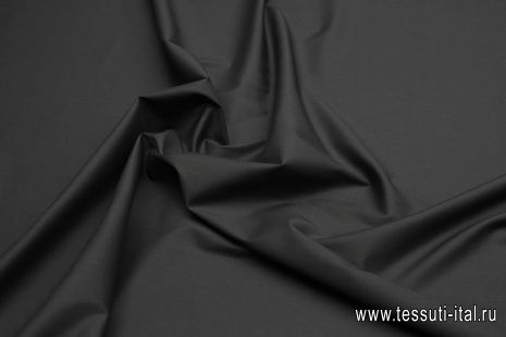 Сорочечная поплин стрейч (о) темно-синяя - итальянские ткани Тессутидея арт. 01-7185