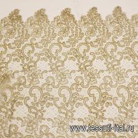 Кружевное полотно (о) золотое - итальянские ткани Тессутидея арт. 03-6992