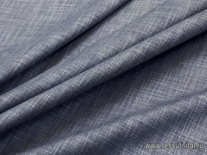 Костюмная стрейч (о) сине-белая меланж в стиле Zegna - итальянские ткани Тессутидея арт. 05-2906