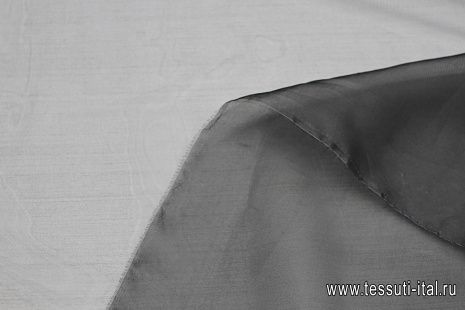 Органза (о) черная - итальянские ткани Тессутидея арт. 10-3471