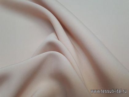 Плательная кади стрейч (о) светло-розовая  - итальянские ткани Тессутидея арт. 04-1183