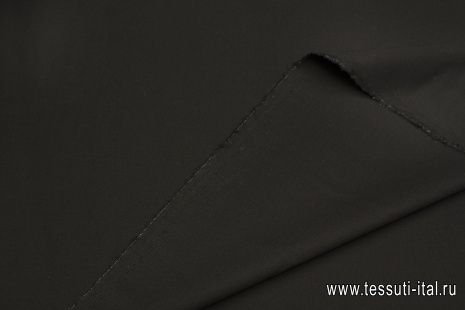 Костюмная дабл 320 г/м (о) черная - итальянские ткани Тессутидея арт. 05-4529