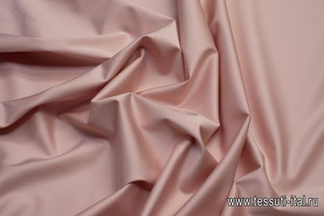 Хлопок стрейч (о) розово-бежевый - итальянские ткани Тессутидея арт. 01-5505