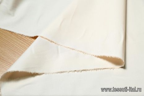 Сорочечная стрейч (о) топленое молоко - итальянские ткани Тессутидея арт. 01-3668