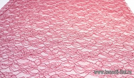 Кружевное полотно (о) вишневое - итальянские ткани Тессутидея арт. 03-6078