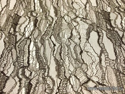 Кружево с люрексом (н) баклажаново-серебрянное Solstiss - итальянские ткани Тессутидея арт. 03-5053