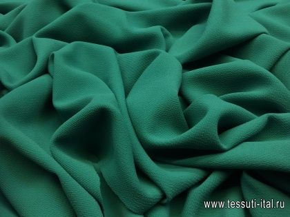 Плательная фактурная стрейч (о) светло-зеленая - итальянские ткани Тессутидея арт. 03-4932