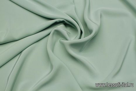 Шелк кади (о) мятный - итальянские ткани Тессутидея арт. 10-3515