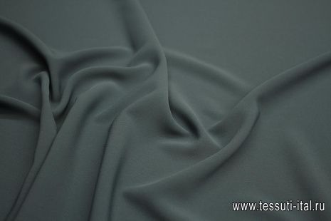Плательная кади стрейч 290 г/м (о) сине-серая - итальянские ткани Тессутидея арт. 03-6848