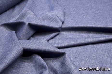 Костюмная (о) синяя меланж - итальянские ткани Тессутидея арт. 05-2826