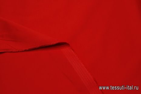Хлопок стрейч (о) красный - итальянские ткани Тессутидея арт. 01-7468