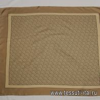 Шелк купон-платок 90*90см бежевый - итальянские ткани Тессутидея арт. F-6232