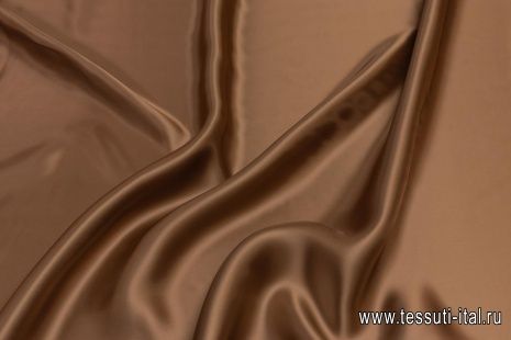 Подкладочная вискоза (о) светло-коричневая - итальянские ткани Тессутидея арт. 08-1227