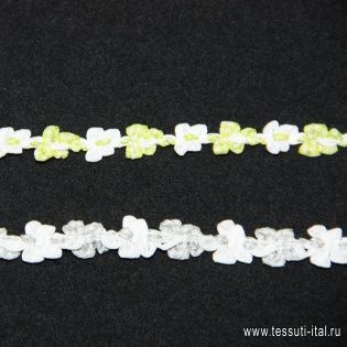 Тесьма ш.1см мелкие цветы в ассортименте - итальянские ткани Тессутидея арт. F-2197