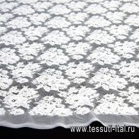 Кружевное полотно (о) белое - итальянские ткани Тессутидея арт. 03-6415