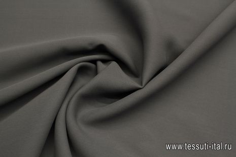 Шелк кади дабл (о) черный/серый - итальянские ткани Тессутидея арт. 10-3560
