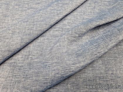 Лен под джинсу (о) светло-синий - итальянские ткани Тессутидея арт. 16-0911