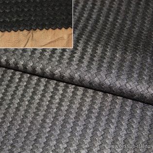 Шитье на сетке (о) черное ш-120см Scervino - итальянские ткани Тессутидея арт. 03-3348