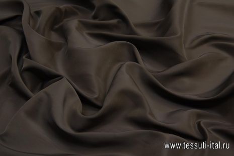 Подкладочная стрейч (о) серо-коричневая - итальянские ткани Тессутидея арт. 07-1325