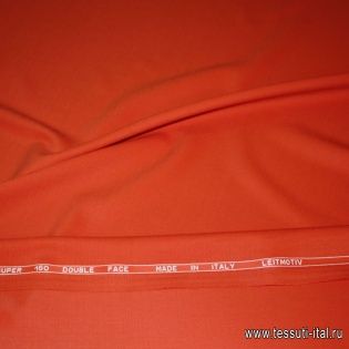 Плательная шерсть супер (о) Leitmotiv оранжевая - итальянские ткани Тессутидея арт. 17-0358