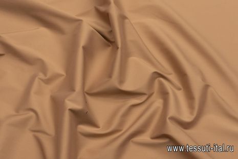 Сорочечная стрейч (о) светло-коричневая - итальянские ткани Тессутидея арт. 01-6999