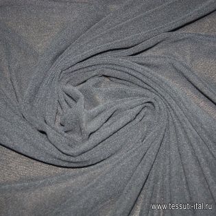 Трикотаж флис (о) черный - итальянские ткани Тессутидея арт. 13-0857