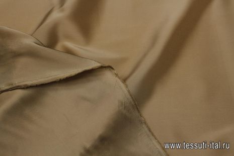 Подкладочная стрейч (о) темно-бежевая - итальянские ткани Тессутидея арт. 07-1472