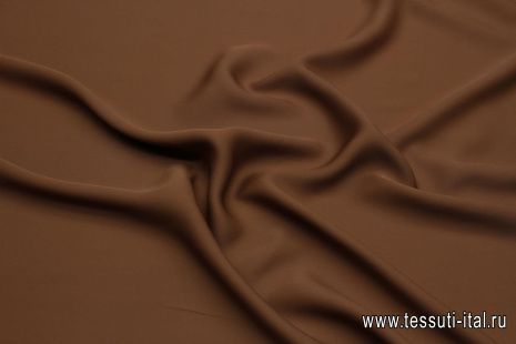 Плательная кади вискоза 148 г/м (о) коричневая - итальянские ткани Тессутидея арт. 04-1589