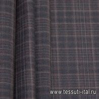 Костюмная (н) черно-серо-бордовая клетка - итальянские ткани Тессутидея арт. 05-3994