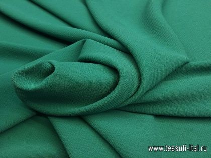 Плательная фактурная стрейч (о) светло-зеленая - итальянские ткани Тессутидея арт. 03-4932