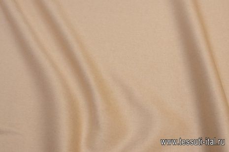 Пальтовая двухслойная (о) бежевая - итальянские ткани Тессутидея арт. 09-1890