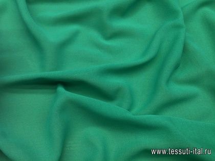 Плательная марлевка (о) зеленая - итальянские ткани Тессутидея арт. 01-4171