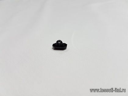 Пуговица на ножке пластик фактурная d-6мм черная - итальянские ткани Тессутидея арт. F-2983