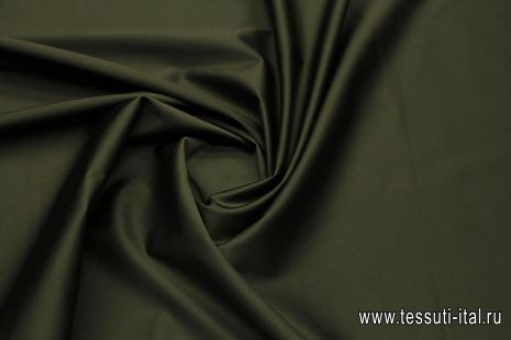 Хлопок стрейч (о) хаки - итальянские ткани Тессутидея арт. 01-7480