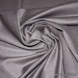 Плательная шерсть стрейч (о) темно-коричневая Lanificio Cazzola - итальянские ткани Тессутидея арт. 17-0601