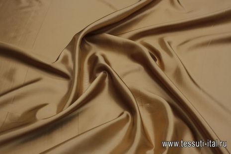 Подкладочная вискоза диагональ (о) мокрый песок - итальянские ткани Тессутидея арт. 08-1415