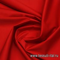 Хлопок стрейч (о) красный - итальянские ткани Тессутидея арт. 01-7468