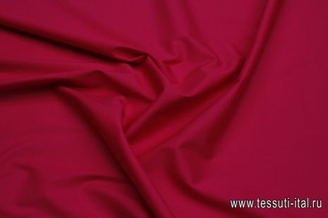 Сорочечная поплин стрейч (о) фуксия - итальянские ткани Тессутидея арт. 01-7184
