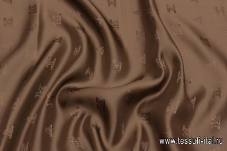 Подкладочная (о) коричневая - итальянские ткани Тессутидея арт. 08-1282