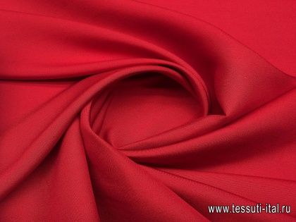 Шелк шантунг (о) красный - итальянские ткани Тессутидея арт. 02-7157