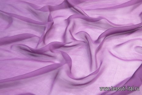Шифон (о) фиолетовый - итальянские ткани Тессутидея арт. 10-1097