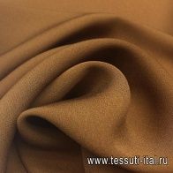 Плательная кади (о) светло-коричневая - итальянские ткани Тессутидея арт. 02-8021