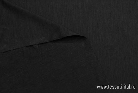 Джерси шерсть (о) черное - итальянские ткани Тессутидея арт. 15-1112