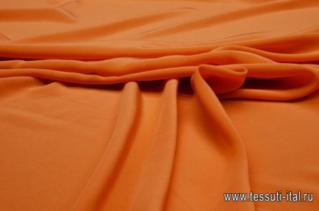 Крепдешин (о) оранжевый - итальянские ткани Тессутидея арт. 02-8059