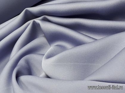 Крепдешин стрейч (о) серо-сиреневый Ermanno Scervino - итальянские ткани Тессутидея арт. 02-8316