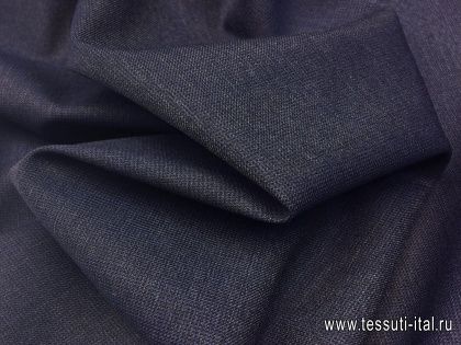 Костюмная (о) синяя меланж - итальянские ткани Тессутидея арт. 05-2781