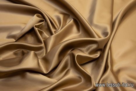 Подкладочная твил (о) бежевая  - итальянские ткани Тессутидея арт. 08-0964