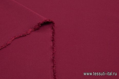 Шелк кади (о) бордовый - итальянские ткани Тессутидея арт. 10-2051