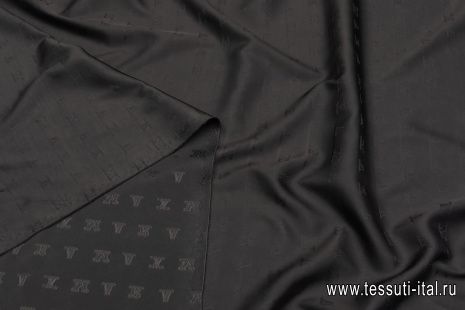 Подкладочная стрейч (о) черная - итальянские ткани Тессутидея арт. 07-1396