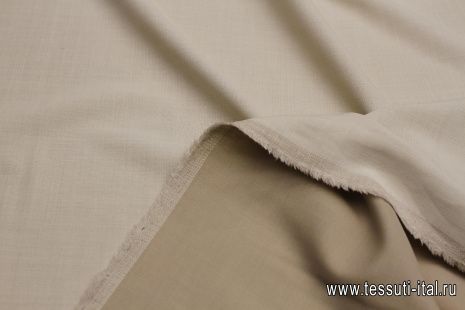 Костюмная дабл (о) бежевая/светло-бежевая - итальянские ткани Тессутидея арт. 05-4610
